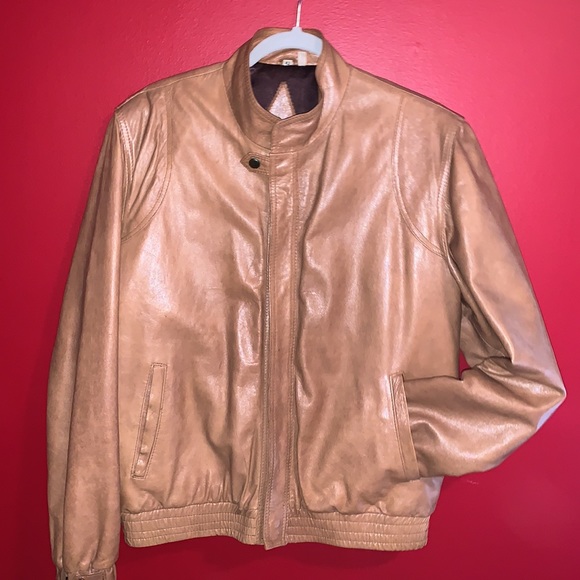 Men’s Leather Bomber Jacket w/ Insulated Lining - Picture 1 of 11
